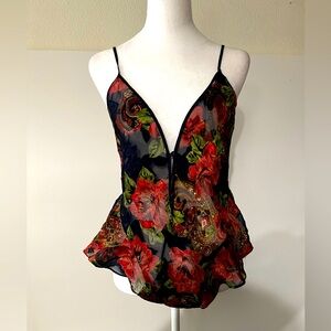 Vintage Victoria’s Secret GOLD LABEL burn out teddy